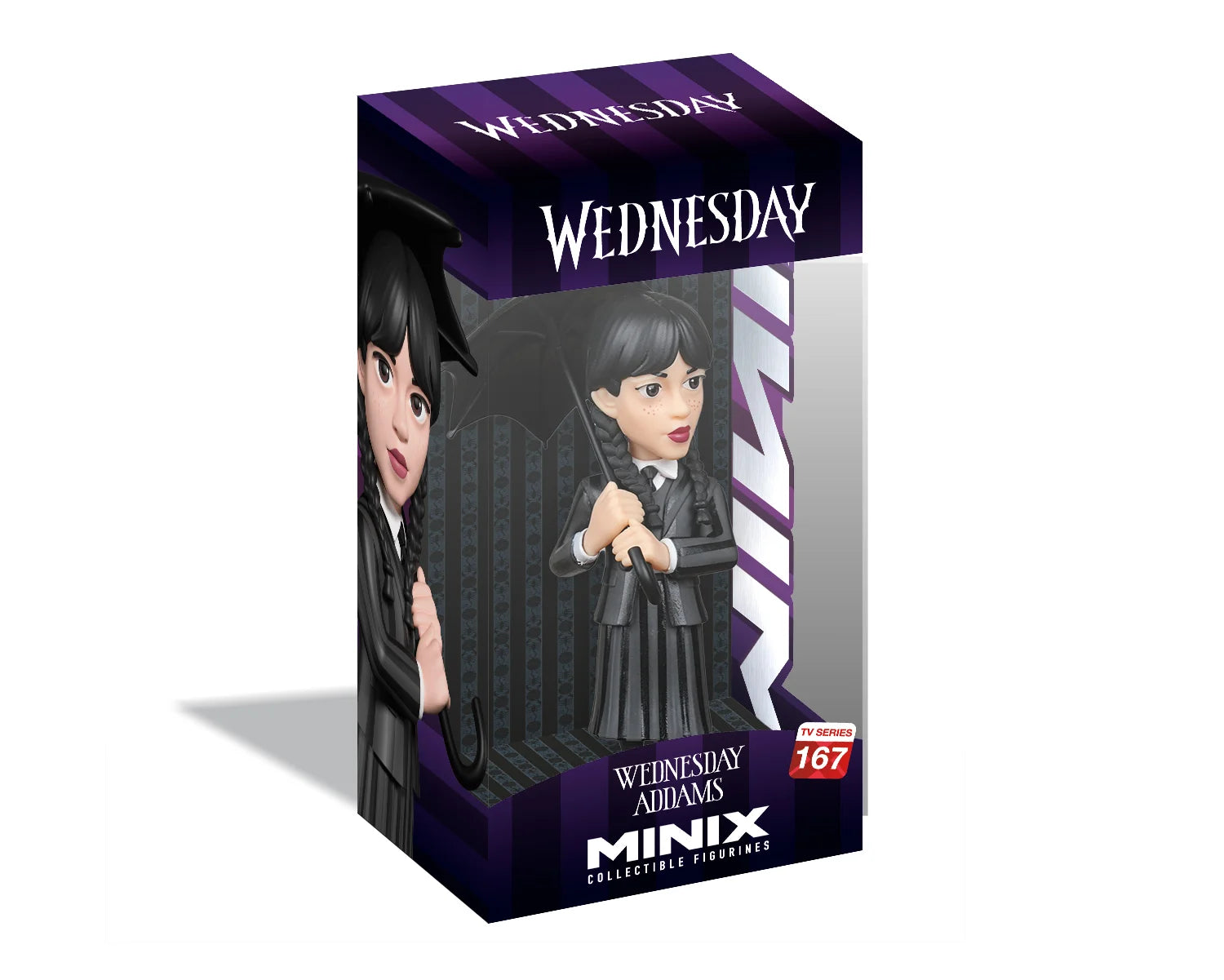 Minix - TV Series #167 - Mercredi - Mercredi Addams avec son parapluie Statue 12cm
