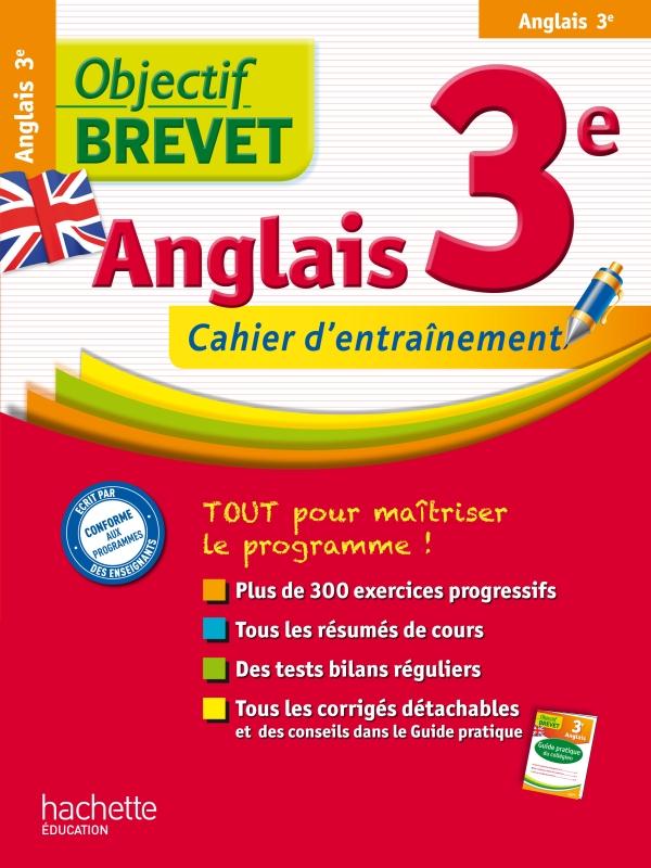 Objectif brevet : anglais ; 3ème ; cahier d'entraînement