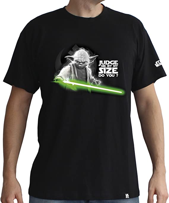 Star Wars - Yoda Black Man T-Shirt XL - flash vidéo