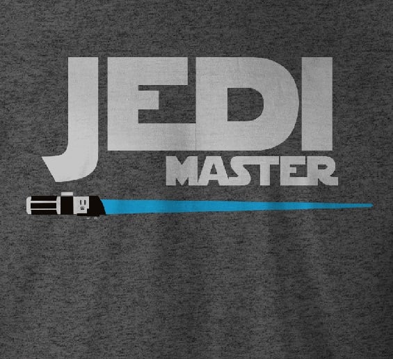 Star Wars - T-Shirt Noir Maître Jedi - M - flash vidéo